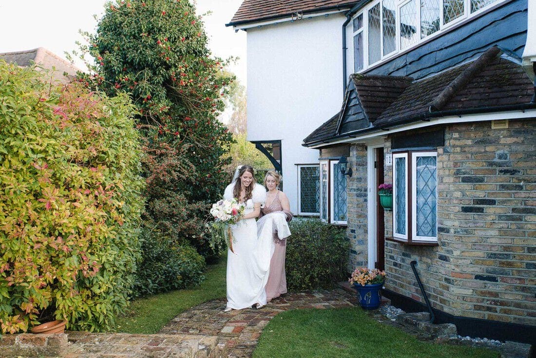 the bride leaves the family home