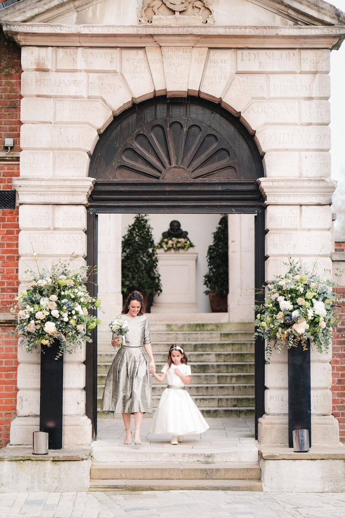 the maid of honour and flower girl