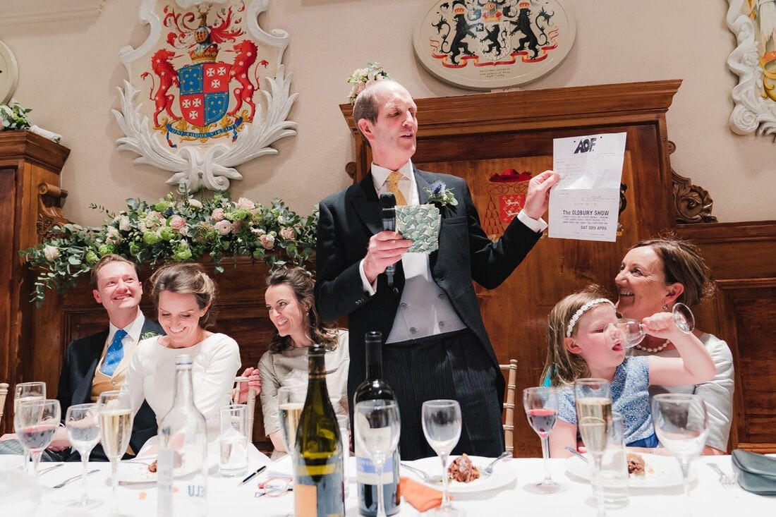 the embarrassing father of the bride speech