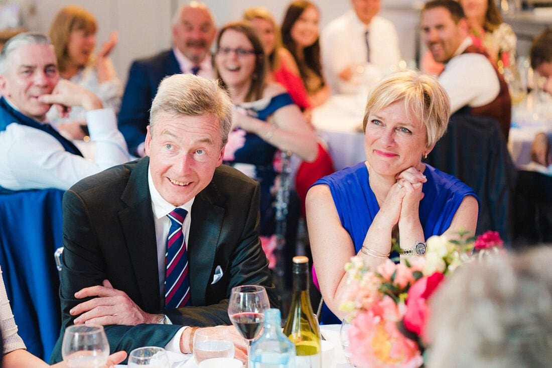 proud mum and dad of the groom