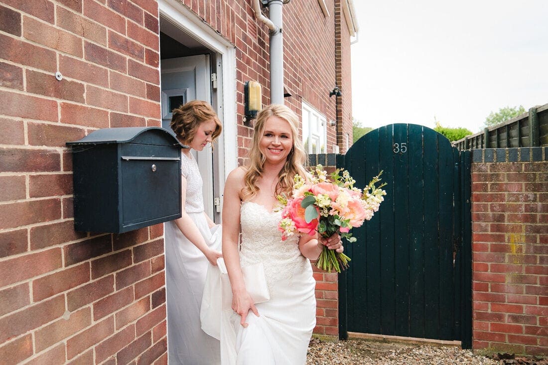 the beautiful bride leaving home